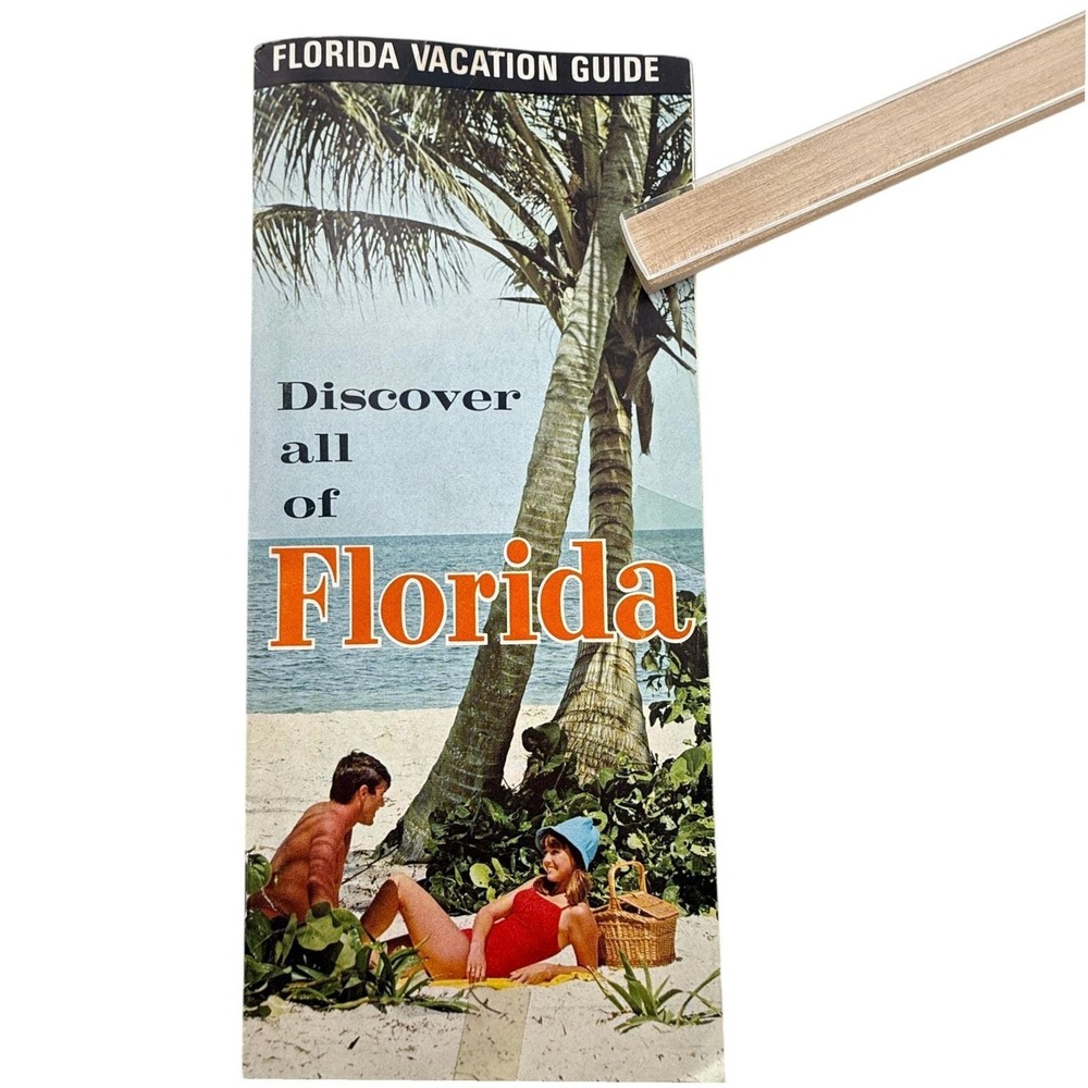 Florida Vacation Guide Booklet 1960s Vintage Travel Brochure Many Photos